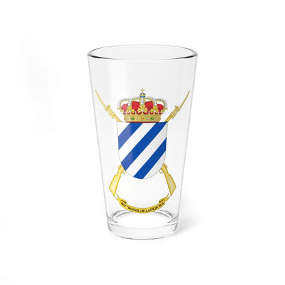 Coat of Arms of the 2nd-4 Protected Infantry Flag Roger de Lauria (Spain) (Coat of Arms) Pint Glass 16oz 16oz - Go Mug Yourself