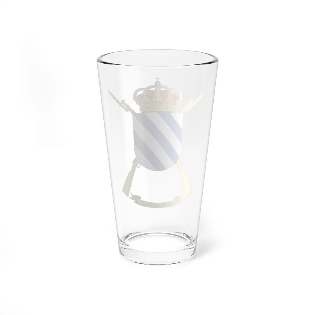 Coat of Arms of the 2nd-4 Protected Infantry Flag Roger de Lauria (Spain) (Coat of Arms) Pint Glass 16oz - Go Mug Yourself