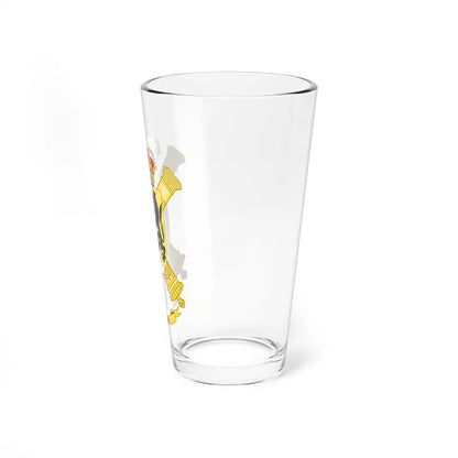 Coat of Arms of the 2nd-63 Information and Location Artillery Battalion (Spain) (Coat of Arms) Pint Glass 16oz - Go Mug Yourself