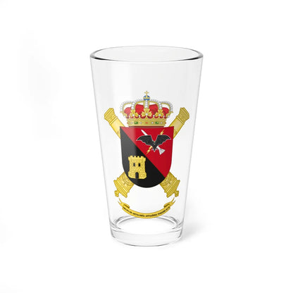 Coat of Arms of the 2nd-73 NASAMS Air Defence Artillery Group (Spain) (Coat of Arms) Pint Glass 16oz 16oz - Go Mug Yourself