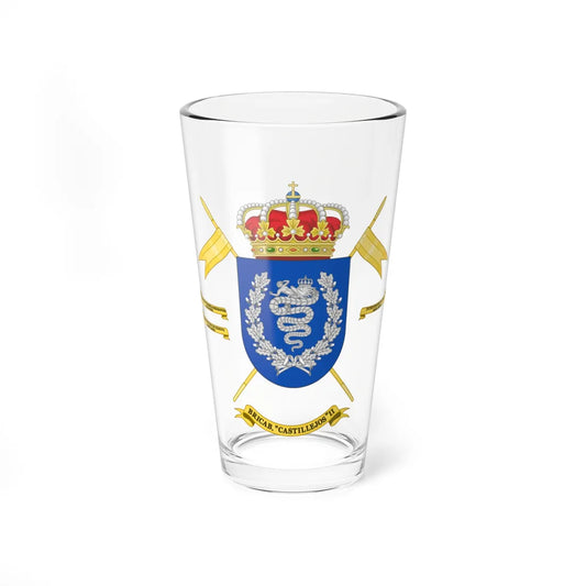 Coat of Arms of the 2nd Cavalry Brigade Castillejos (Spain) (Coat of Arms) Pint Glass 16oz 16oz - Go Mug Yourself