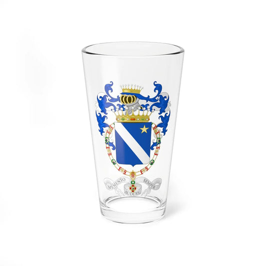 Coat of Arms of the 2nd Count of Cortellazzo and Buccari Order of Isabella the Catholic (Spain) (Coat of Arms) Pint Glass 16oz 16oz - Go Mug Yourself