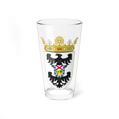 Coat of Arms of the 2nd Marchioness of Larraín (Chile) (Coat of Arms) Pint Glass 16oz 16oz - Go Mug Yourself