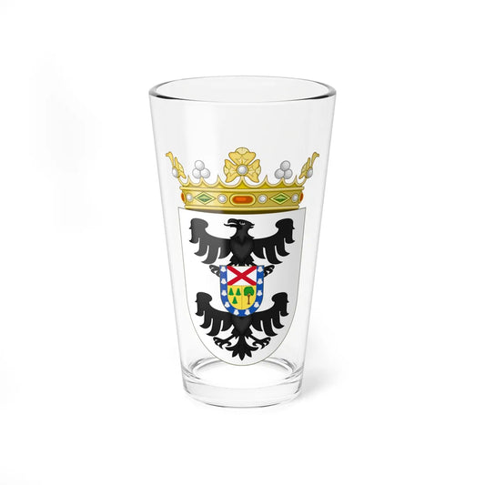 Coat of Arms of the 2nd Marchioness of Larraín (Chile) (Coat of Arms) Pint Glass 16oz 16oz - Go Mug Yourself