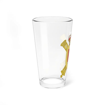 Coat of Arms of the 2nd Mechanized Division Guzmán el Bueno (Spain) (Coat of Arms) Pint Glass 16oz - Go Mug Yourself