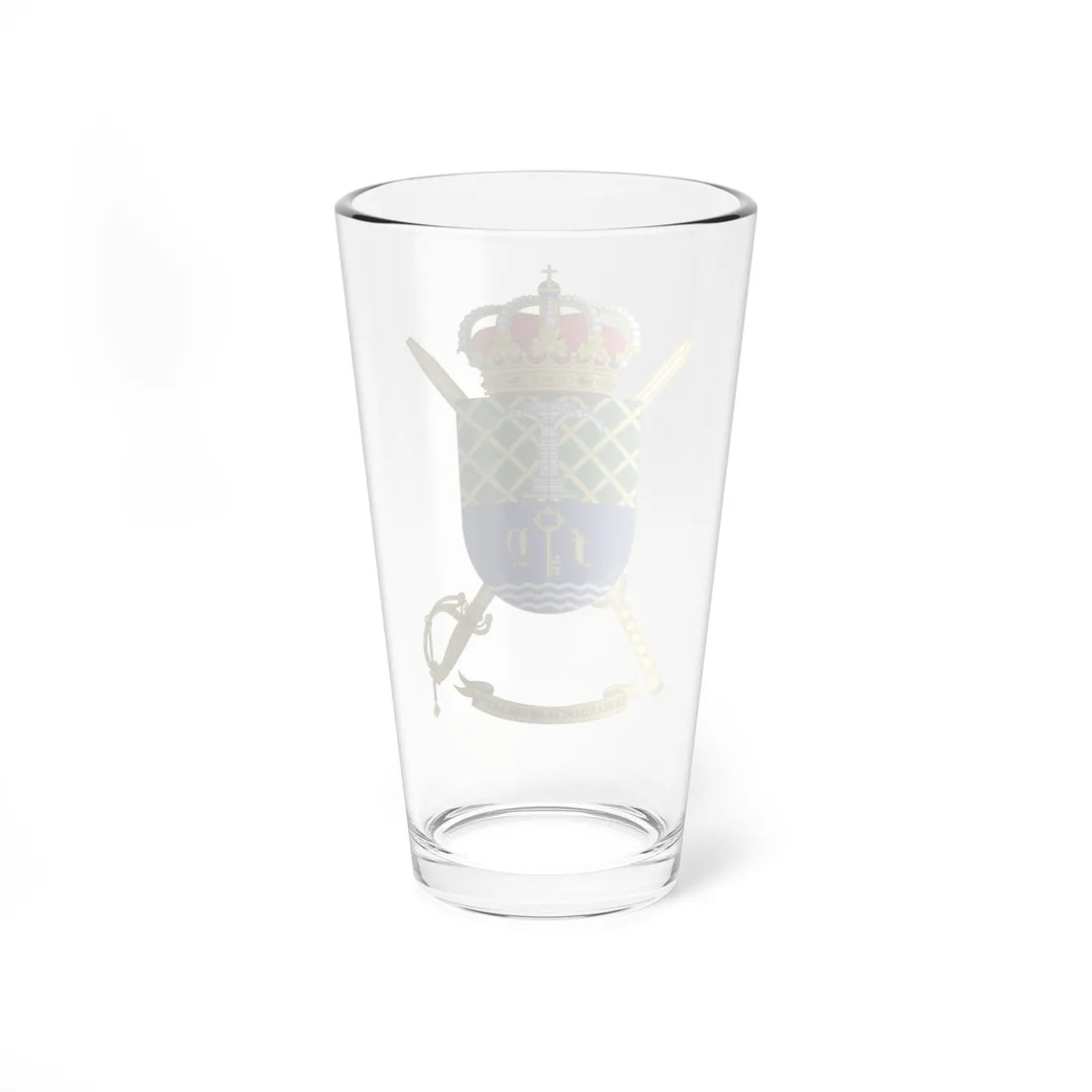 Coat of Arms of the 2nd Spanish Army Construction Command (Spain) (Coat of Arms) Pint Glass 16oz - Go Mug Yourself
