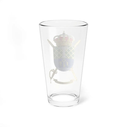 Coat of Arms of the 2nd Spanish Army Construction Command (Spain) (Coat of Arms) Pint Glass 16oz - Go Mug Yourself