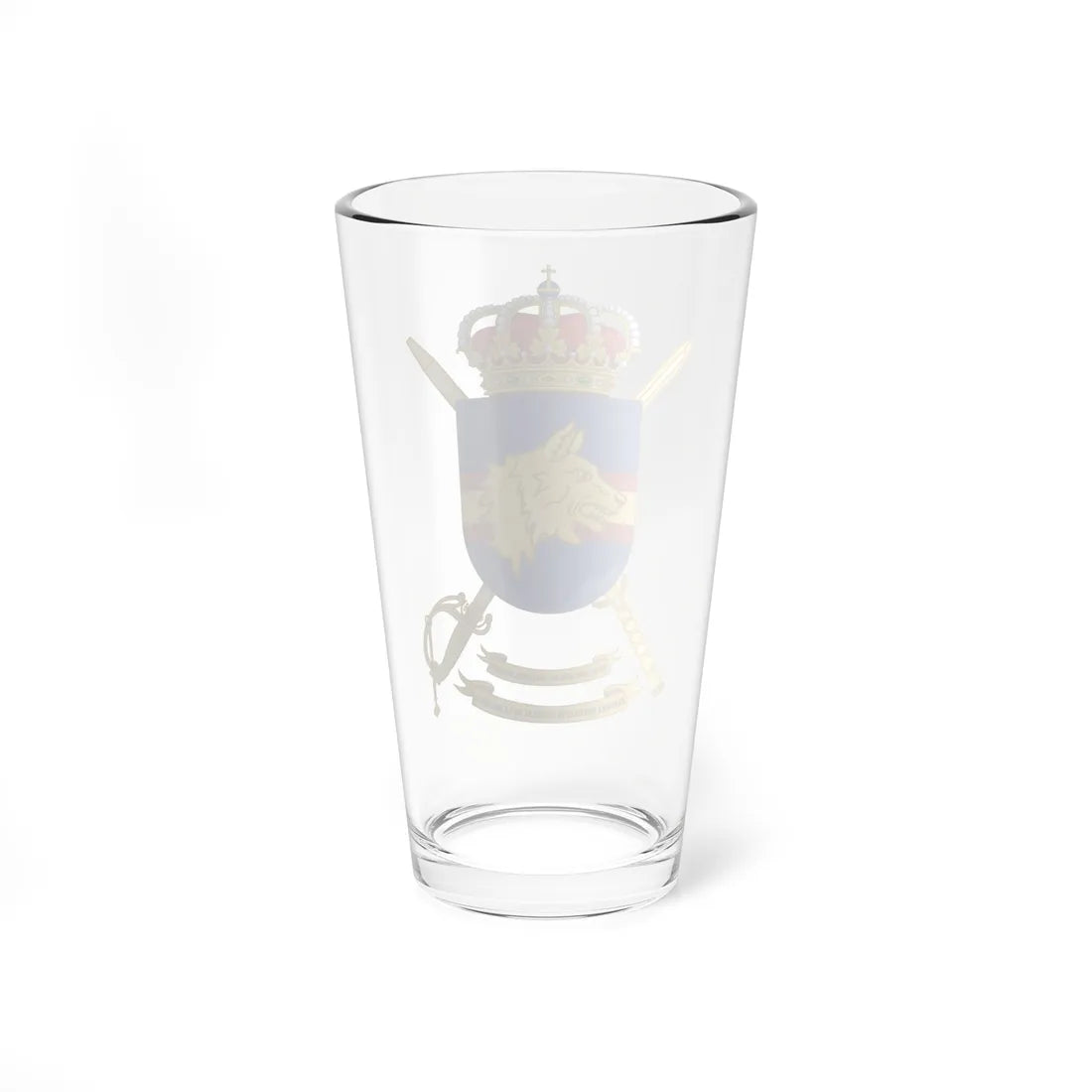 Coat of Arms of the 2nd Spanish Legion Brigade Headquarters Flag (Spain) (Coat of Arms) Pint Glass 16oz - Go Mug Yourself