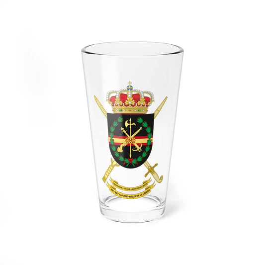Coat of Arms of the 2nd Spanish Legion Brigade King Alfonso XIII Polyvalent Brigade (Spain) (Coat of Arms) Pint Glass 16oz 16oz - Go Mug Yourself