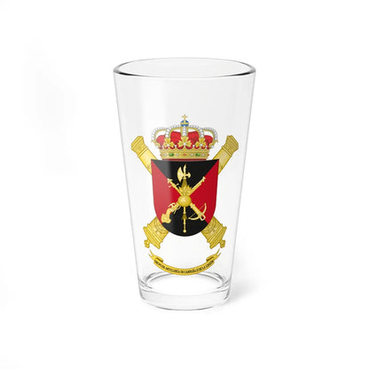 Coat of Arms of the 2nd Spanish Legion Field Artillery Battalion (Spain) (Coat of Arms) Pint Glass 16oz 16oz - Go Mug Yourself