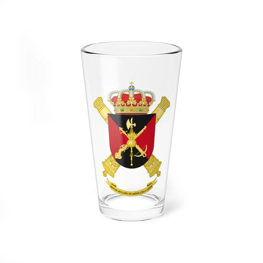 Coat of Arms of the 2nd Spanish Legion Field Artillery Battalion (Spain) (Coat of Arms) Pint Glass 16oz 16oz - Go Mug Yourself