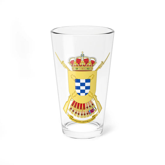 Coat of Arms of the 2nd Spanish Legion Tercio Duke of Alba (Spain) (Coat of Arms) Pint Glass 16oz 16oz - Go Mug Yourself
