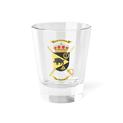 Coat of Arms of the 2nd Special Operations Group Granada (Spain) (Coat of Arms) Shot Glass 1.5oz 1.5oz - Go Mug Yourself