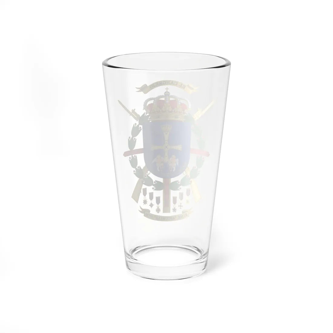 Coat of Arms of the 31st Mechanized Infantry Regiment Asturias (Spain) (Coat of Arms) Pint Glass 16oz - Go Mug Yourself