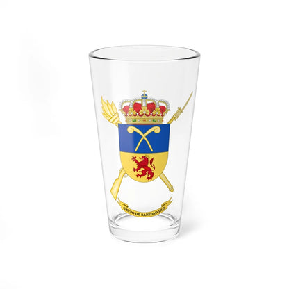 Coat of Arms of the 3rd-3 Spanish Army Health Services Group (Spain) (Coat of Arms) Pint Glass 16oz 16oz - Go Mug Yourself