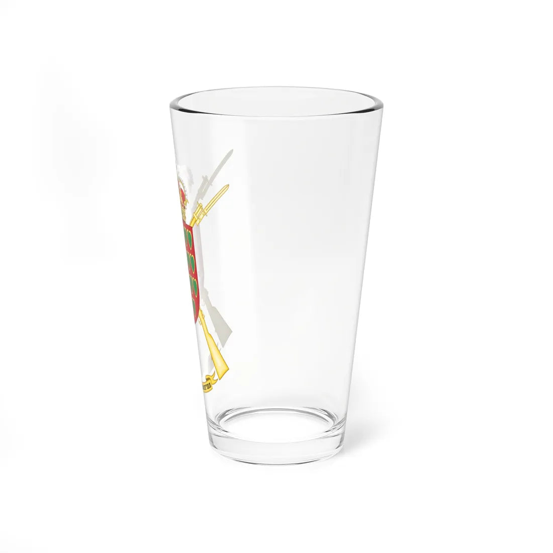 Coat of Arms of the 3rd-5 Protected Infantry Flag Ortiz de Zárate (Spain) (Coat of Arms) Pint Glass 16oz - Go Mug Yourself