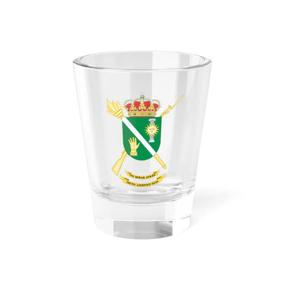 Coat of Arms of the 3rd-61 Logistics Group (Spain) (Coat of Arms) Shot Glass 1.5oz 1.5oz - Go Mug Yourself