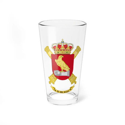 Coat of Arms of the 3rd-74 Repair Unit (Spain) (Coat of Arms) Pint Glass 16oz 16oz - Go Mug Yourself
