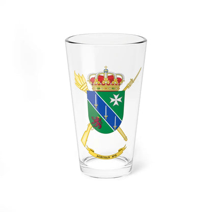 Coat of Arms of the 3rd Spanish Army Health Services Group (Spain) (Coat of Arms) Pint Glass 16oz 16oz - Go Mug Yourself