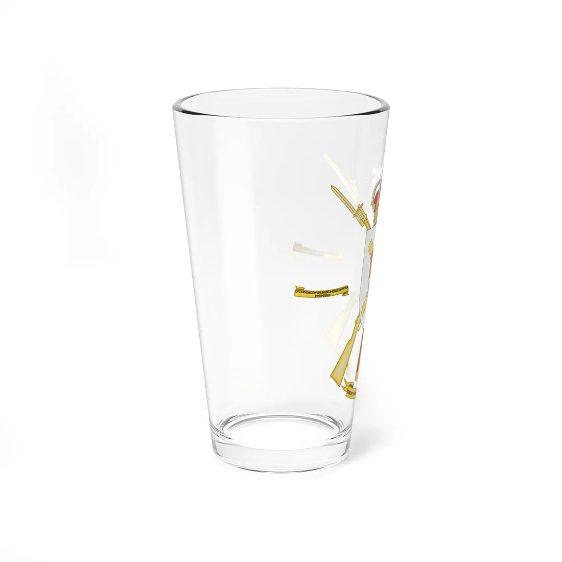 Coat of Arms of the 3rd Spanish Legion Tercio Don Juan de Austria (Spain) (Coat of Arms) Pint Glass 16oz - Go Mug Yourself
