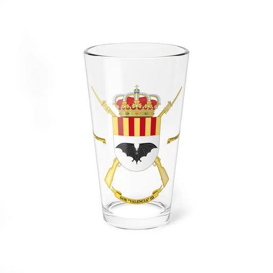 Coat of Arms of the 3rd Special Operations Group Valencia (Spain) (Coat of Arms) Pint Glass 16oz 16oz - Go Mug Yourself