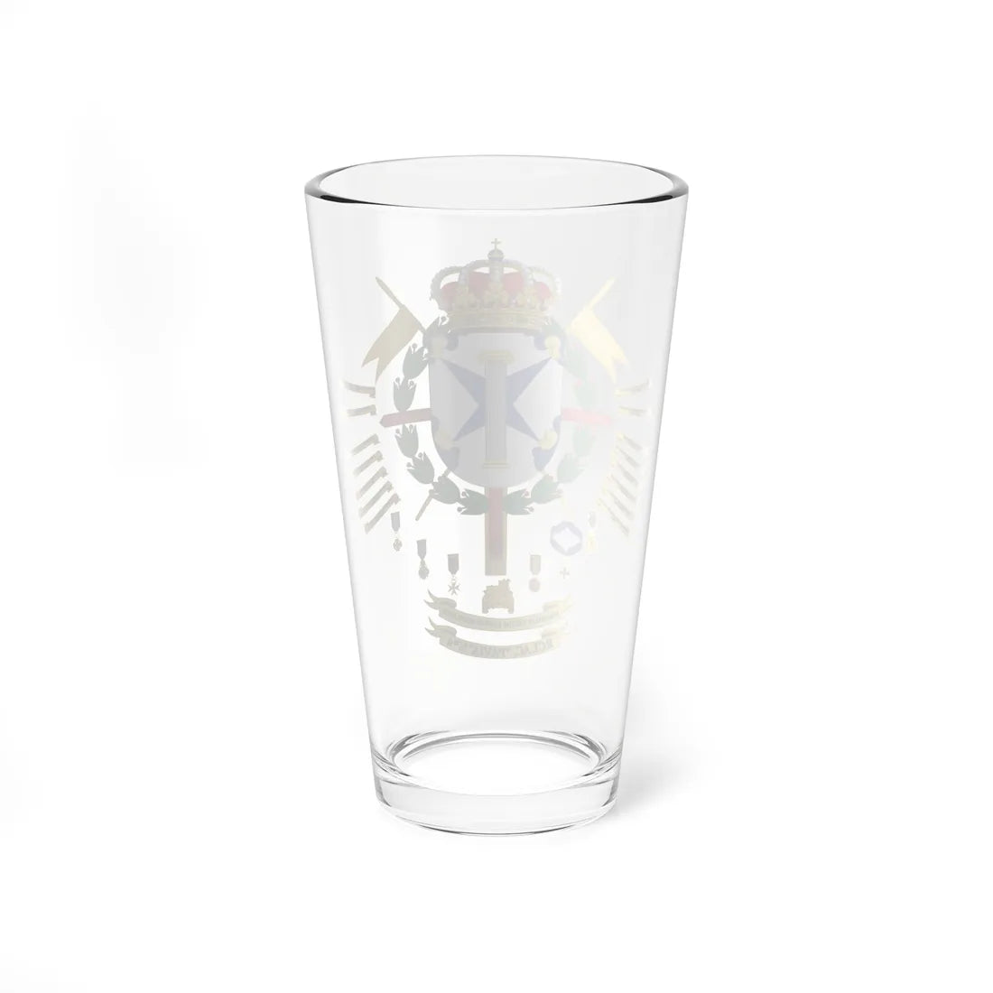 Coat of Arms of the 4th Armored Cavalry Regiment Pavia (Spain) (Coat of Arms) Pint Glass 16oz - Go Mug Yourself