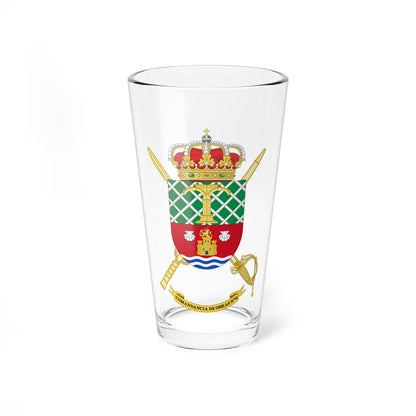 Coat of Arms of the 4th Spanish Army Construction Command (Spain) (Coat of Arms) Pint Glass 16oz 16oz - Go Mug Yourself