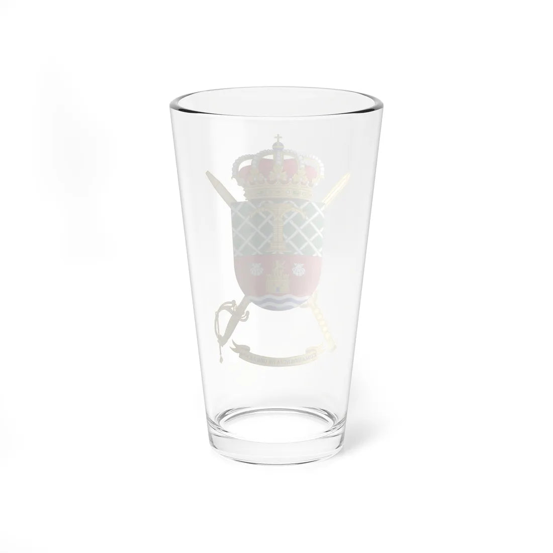 Coat of Arms of the 4th Spanish Army Construction Command (Spain) (Coat of Arms) Pint Glass 16oz - Go Mug Yourself
