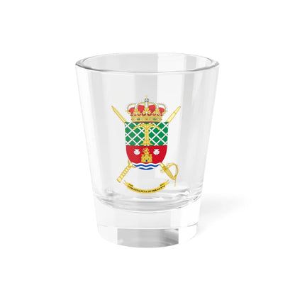 Coat of Arms of the 4th Spanish Army Construction Command (Spain) (Coat of Arms) Shot Glass 1.5oz 1.5oz - Go Mug Yourself