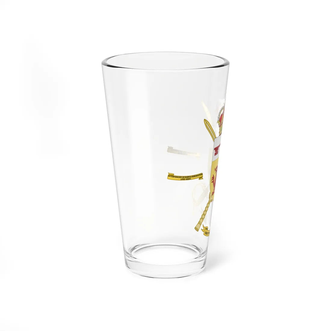 Coat of Arms of the 4th Special Operations Group Tercio del Ampurdán (Spain) (Coat of Arms) Pint Glass 16oz - Go Mug Yourself