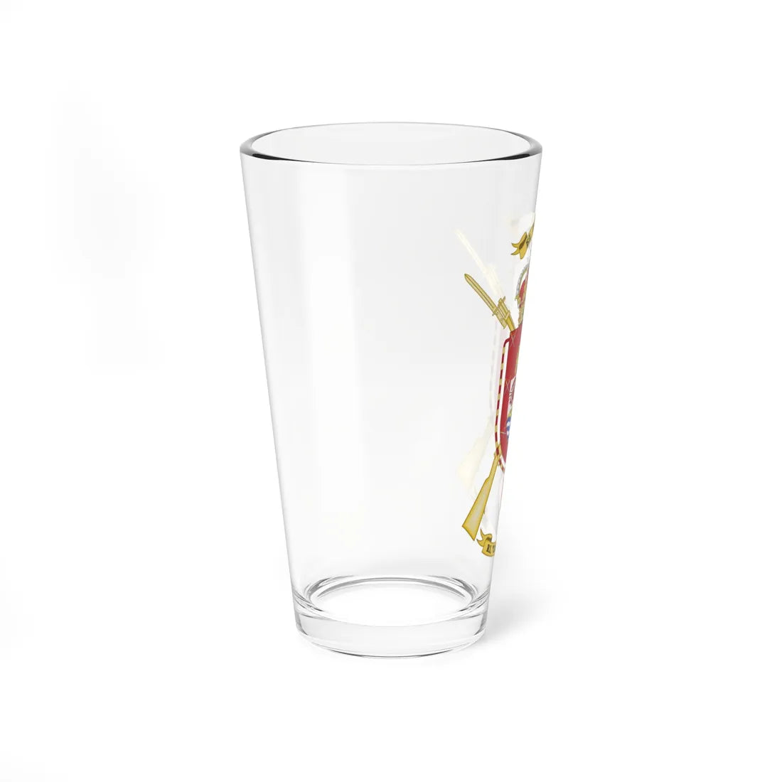 Coat of Arms of the 50th Infantry Regiment Canarias Common variant (Spain) (Coat of Arms) Pint Glass 16oz - Go Mug Yourself