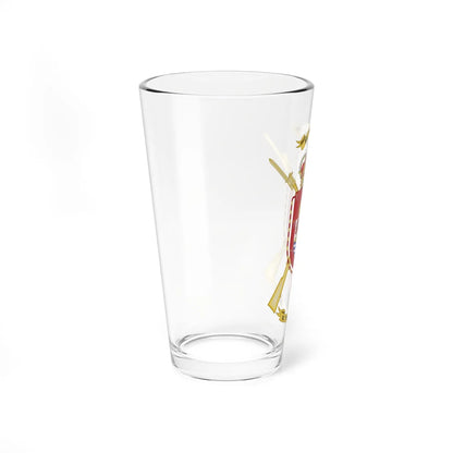 Coat of Arms of the 50th Infantry Regiment Canarias Common variant (Spain) (Coat of Arms) Pint Glass 16oz - Go Mug Yourself