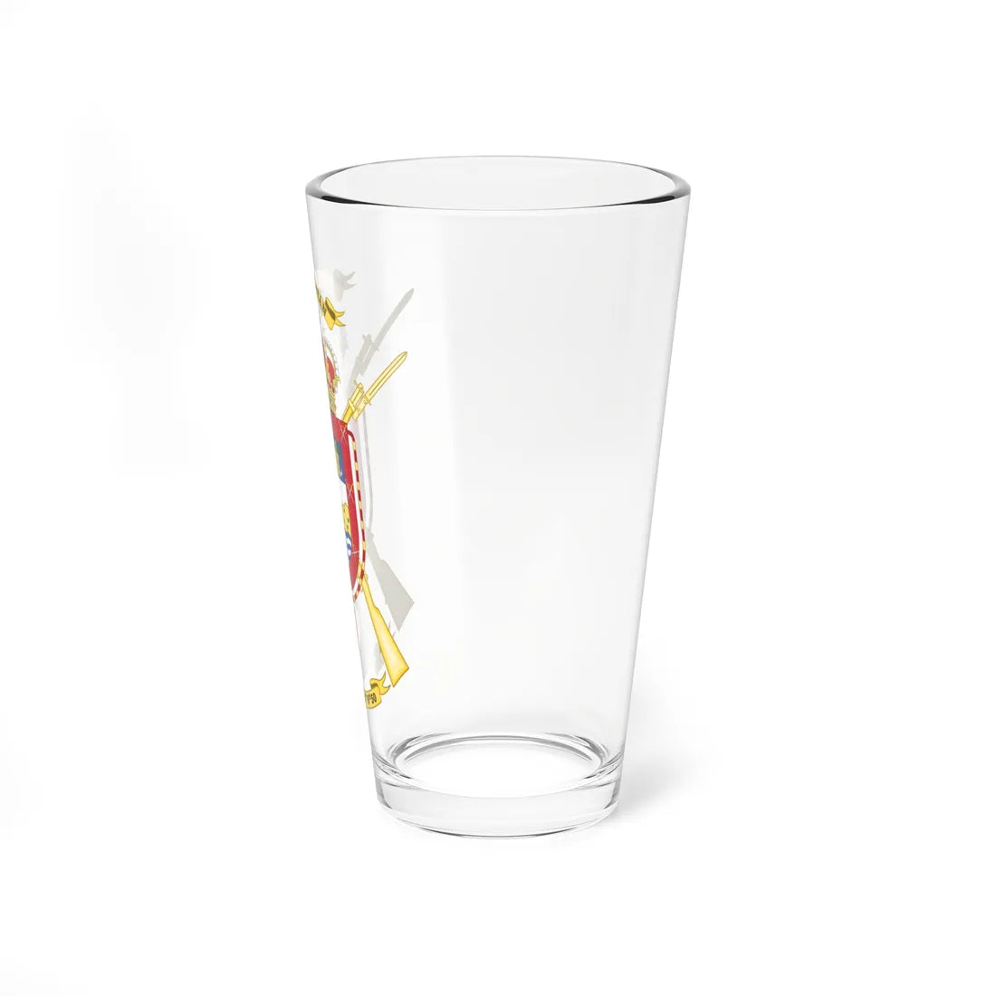 Coat of Arms of the 50th Infantry Regiment Canarias Common variant (Spain) (Coat of Arms) Pint Glass 16oz - Go Mug Yourself