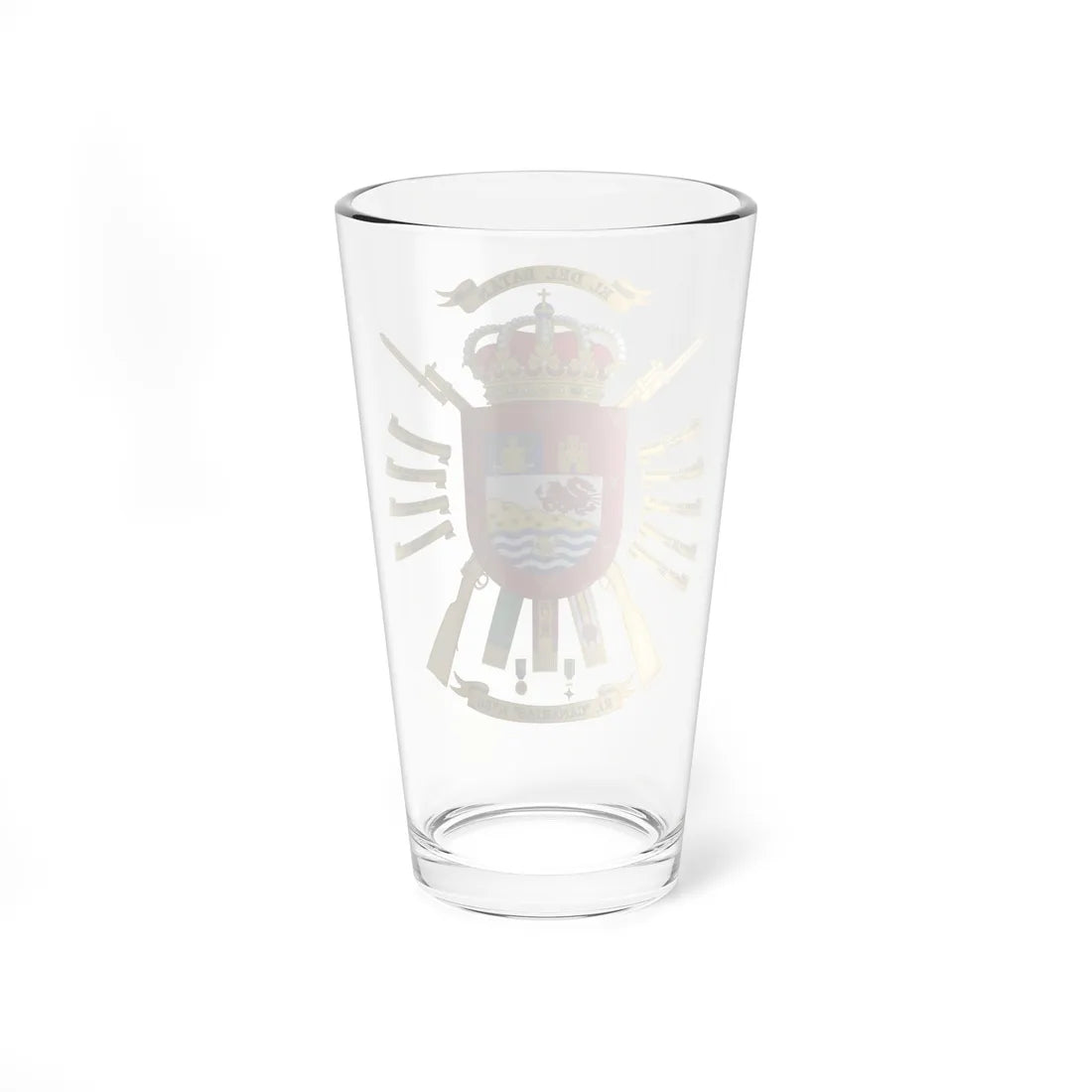 Coat of Arms of the 50th Infantry Regiment Canarias (Spain) (Coat of Arms) Pint Glass 16oz - Go Mug Yourself