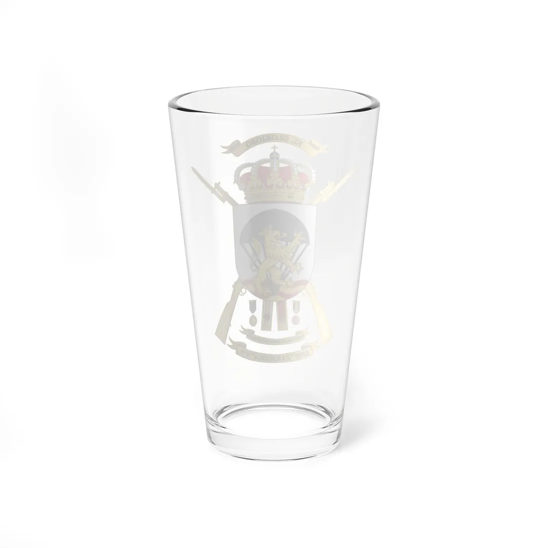 Coat of Arms of the 5th Infantry Regiment Zaragoza (Spain) (Coat of Arms) Pint Glass 16oz - Go Mug Yourself