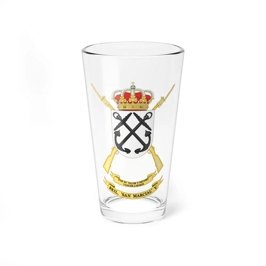 Coat of Arms of the 5th Light Infantry Brigade San Marcial (Spain) (Coat of Arms) Pint Glass 16oz 16oz - Go Mug Yourself