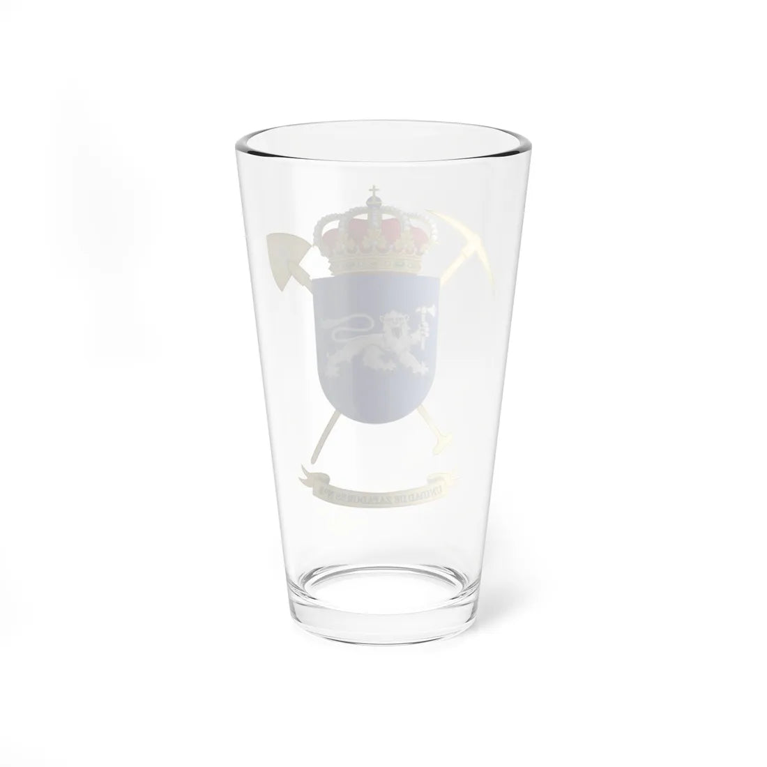 Coat of Arms of the 5th Military Engineering Unit (Spain) (Coat of Arms) Pint Glass 16oz - Go Mug Yourself
