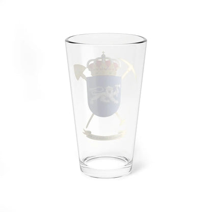 Coat of Arms of the 5th Military Engineering Unit (Spain) (Coat of Arms) Pint Glass 16oz - Go Mug Yourself
