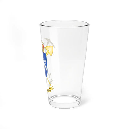 Coat of Arms of the 5th Military Engineering Unit (Spain) (Coat of Arms) Pint Glass 16oz - Go Mug Yourself