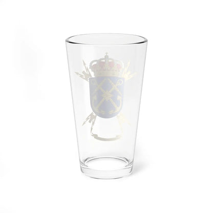 Coat of Arms of the 5th Signals Company (Spain) (Coat of Arms) Pint Glass 16oz - Go Mug Yourself