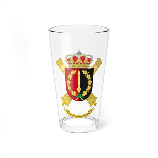 Coat of Arms of the 62nd Rocket Artillery Regiment (Spain) (Coat of Arms) Pint Glass 16oz 16oz - Go Mug Yourself