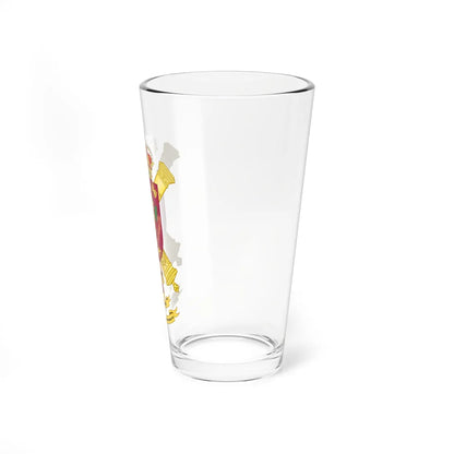 Coat of Arms of the 63rd Rocket Artillery Regiment (Spain) (Coat of Arms) Pint Glass 16oz - Go Mug Yourself