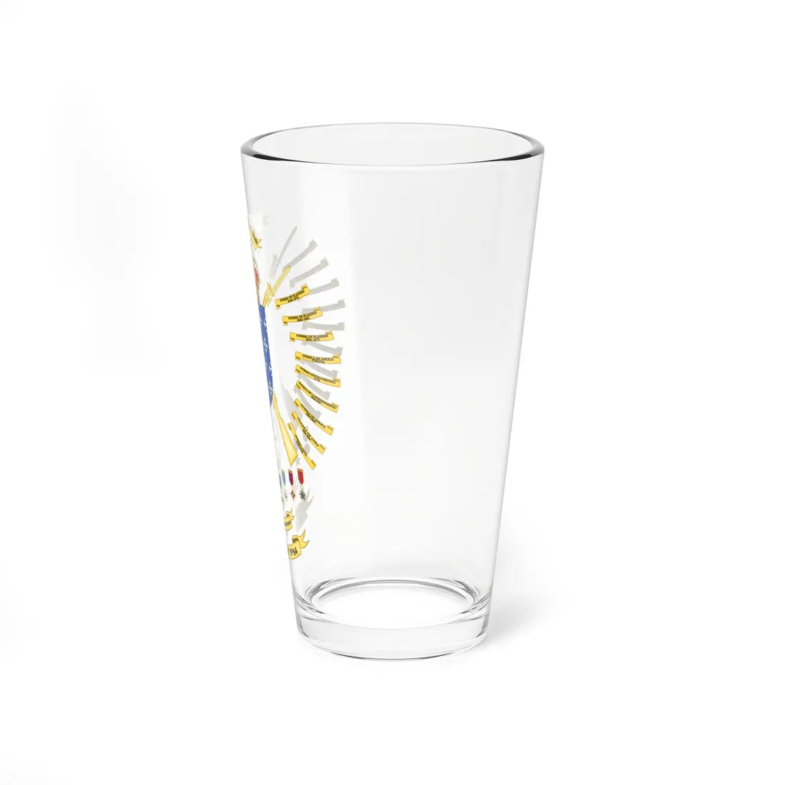 Coat of Arms of the 64th Regiment of Mountain Hunters Galicia (Spain) (Coat of Arms) Pint Glass 16oz - Go Mug Yourself