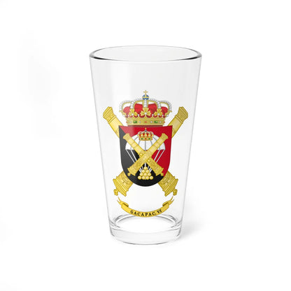 Coat of Arms of the 6th GACAPAC (Spain) (Coat of Arms) Pint Glass 16oz 16oz - Go Mug Yourself