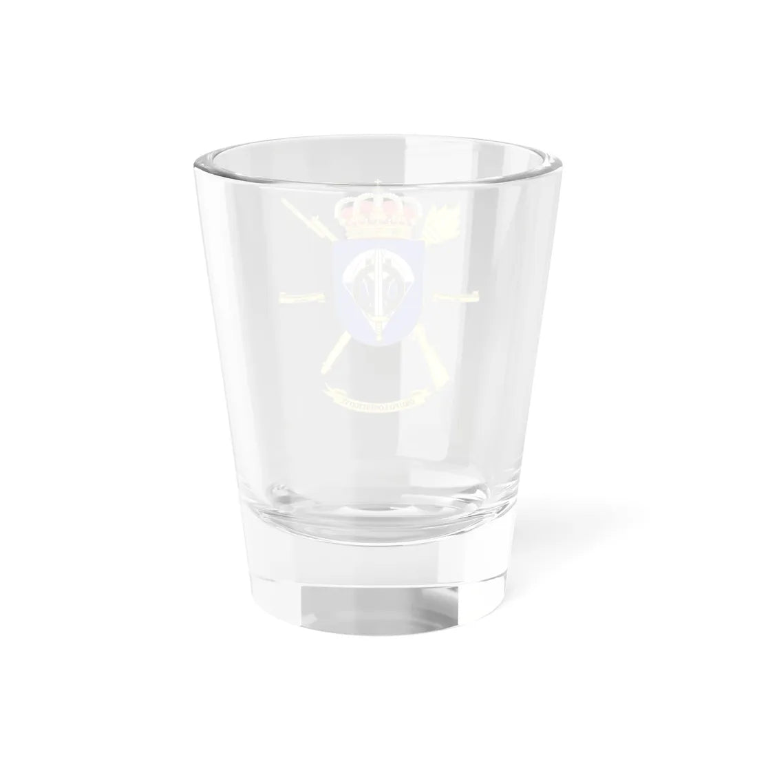 Coat of Arms of the 6th Parachute Logistic Battalion (Spain) (Coat of Arms) Shot Glass 1.5oz - Go Mug Yourself