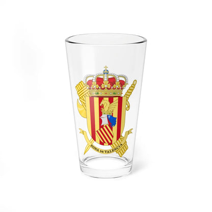 Coat of Arms of the 6th Zone of the Guardia Civil - Valencian Community (Spain) (Coat of Arms) Pint Glass 16oz 16oz - Go Mug Yourself