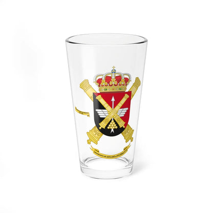 Coat of Arms of the 72nd Air Defence Artillery Regiment (Spain) (Coat of Arms) Pint Glass 16oz 16oz - Go Mug Yourself
