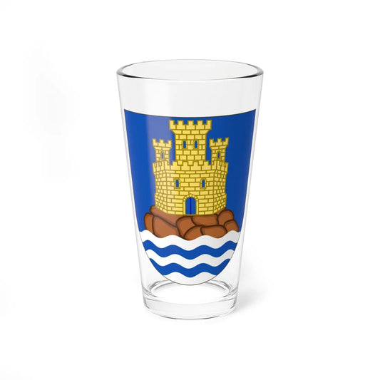 Coat of Arms of the 73rd Air Defence Artillery Regiment SIMPLE (Spain) (Coat of Arms) Pint Glass 16oz 16oz - Go Mug Yourself