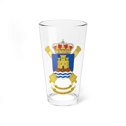 Coat of Arms of the 73rd Air Defence Artillery Regiment (Spain) (Coat of Arms) Pint Glass 16oz 16oz - Go Mug Yourself