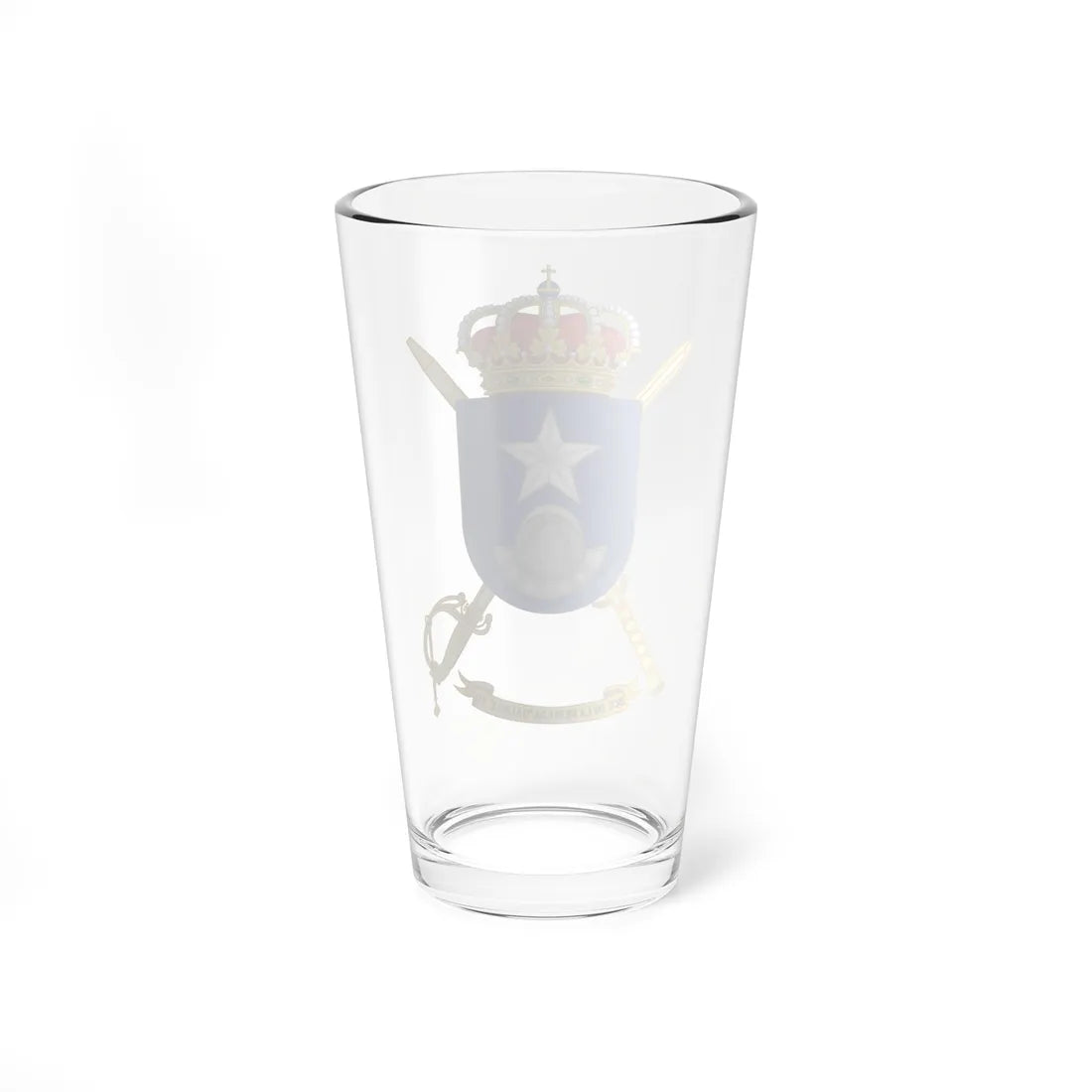 Coat of Arms of the 7th Brigade Galicia Headquarters Battalion (Spain) (Coat of Arms) Pint Glass 16oz - Go Mug Yourself